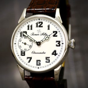 Orologio da pilota, orologio Flieger, Montre Aviateur, orologio militare, orologio per piloti, orologio vintage militare, orologio dell&#39;esercito, regalo per orologiaio R. Miller