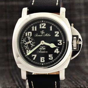 Montre exclusive avec drone FPV rotatif, montre-bracelet militaire, cadeau unique pour lui, drone aviation, cadeau de promotion militaire, Meunier romain