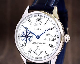 Masonic watch, Luxury dress watch, Freemason, marriage watch, masonic gifts for men, masonic symbol, masonic watches, montre homme, Miller