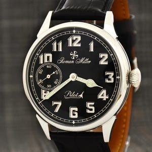 Pilot watch, Flieger Watch, Military watch, Air Force Watch, Watch for Pilots, Husband Gift, Aviator watch, Montre aviateur, Military gift