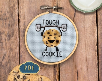 Tough Cookie PDF Cross Stitch Pattern - Digital Download
