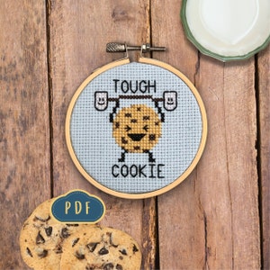 Tough Cookie PDF Cross Stitch Pattern - Digital Download