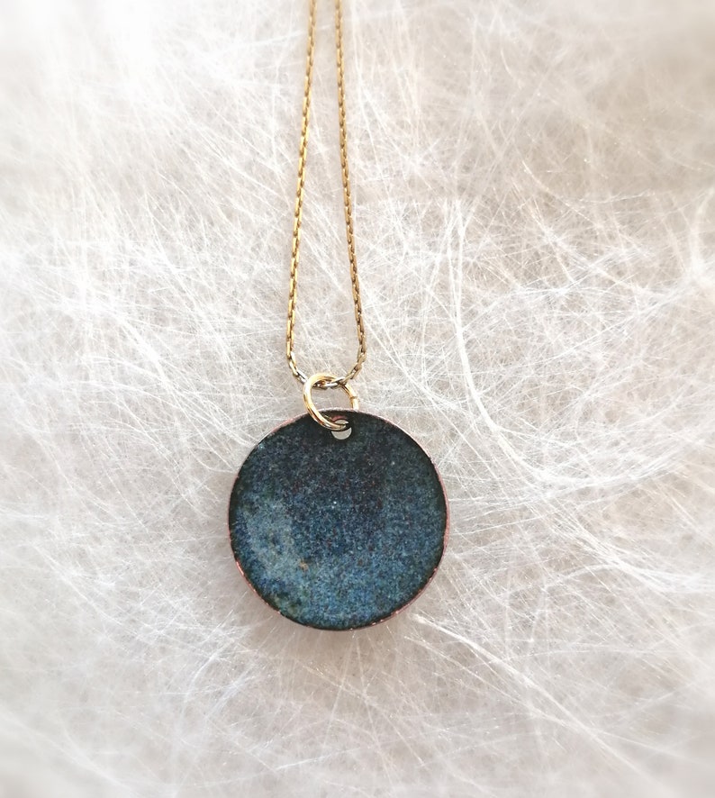 Enamelled necklace pendant Nebra Sky Disc c small image 3