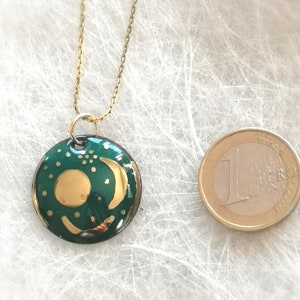 Enamelled necklace pendant Nebra Sky Disc c small image 4