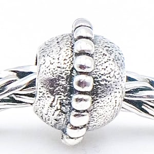 TROLLBEADS Small Planet Bead Sterling Silver Charm
