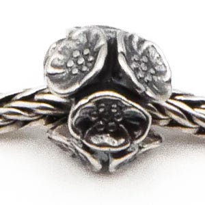 Trollbeads Cherry Blossom Sterling Silver Bead
