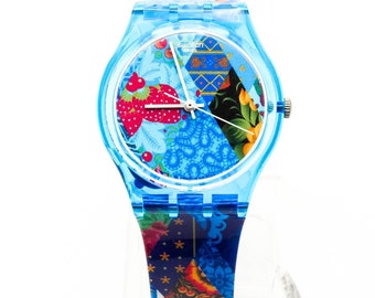 1985 UNIQUE 'jelly Fish' Vintage Gents Automatic Swatch