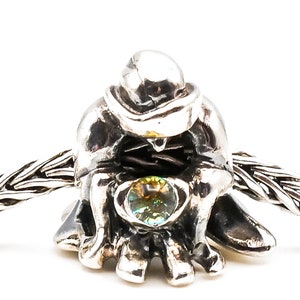 TROLLBEADS Rare The Seer Bead Sterling Silver Charm