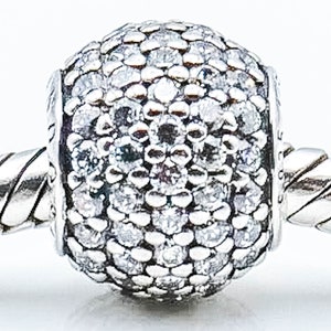 PANDORA Pave Lights Sterling Silver Charm With Clear Zirconia