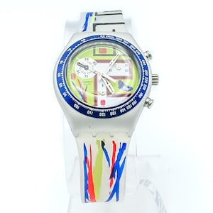 Swatch Irony Midi Chrono Color Rays Watch YMS4010