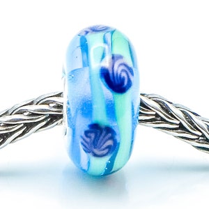 TROLLBEADS China Glass Bead Sterling Silver Core Charm