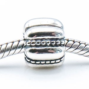 Charm clip PANDORA Crazy en argent sterling à pois et arêtes