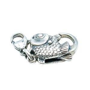 Trollbeads Cierre con forma de pez grande en plata de ley Diseñador Søren Nielsen