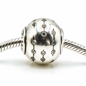 Pandora Essence Trust Sterling Silver Charm With Clear Zirconia