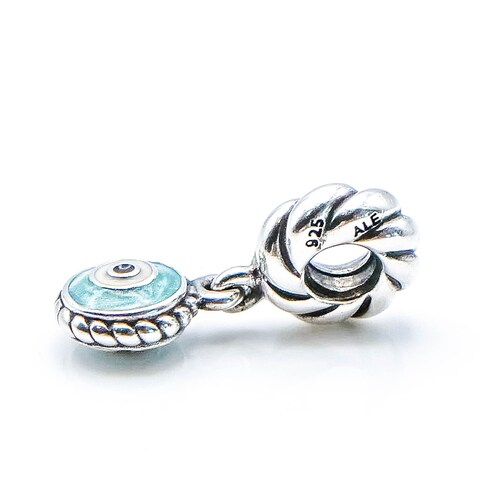 PANDORA shops RARE Blue Eye Sterling Silver Dangle Charm