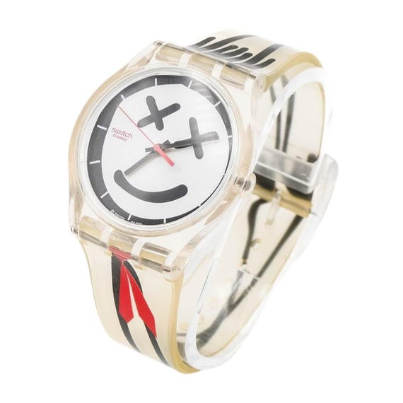 Swatch Watch - SUJK110 - FUNCKY RED TIE Swatch Jelly in Jelly Funky Red Tie Watch Sujk110 - Etsy Finland main image 3
