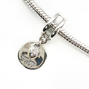 PANDORA More and Most Sterling Silver Dangle Charm With Clear Zirconia