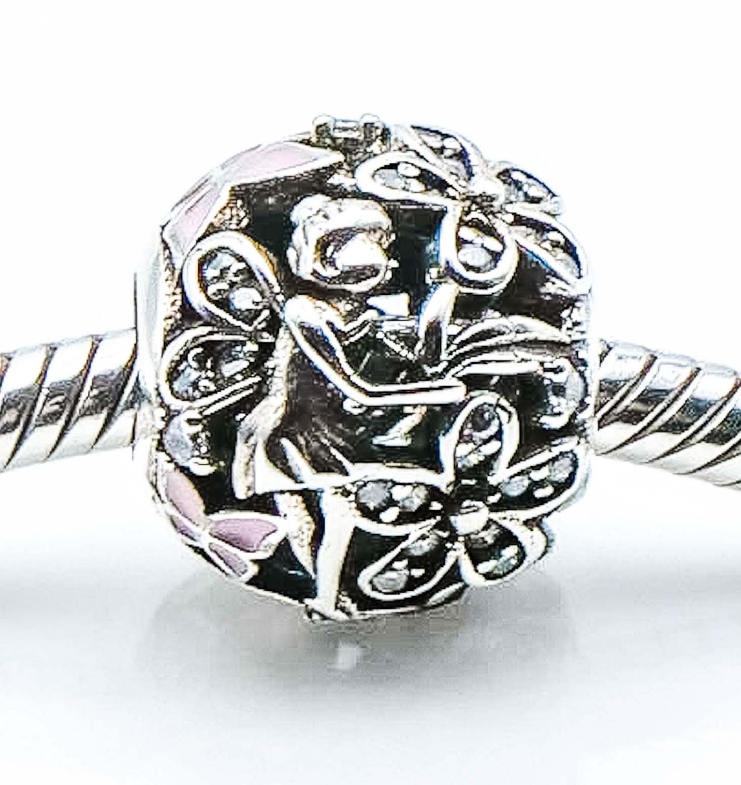 PANDORA Dazzling Daisy Fairy Sterling Silver Charm With Soft Pink Enam –  Legacy Collectors