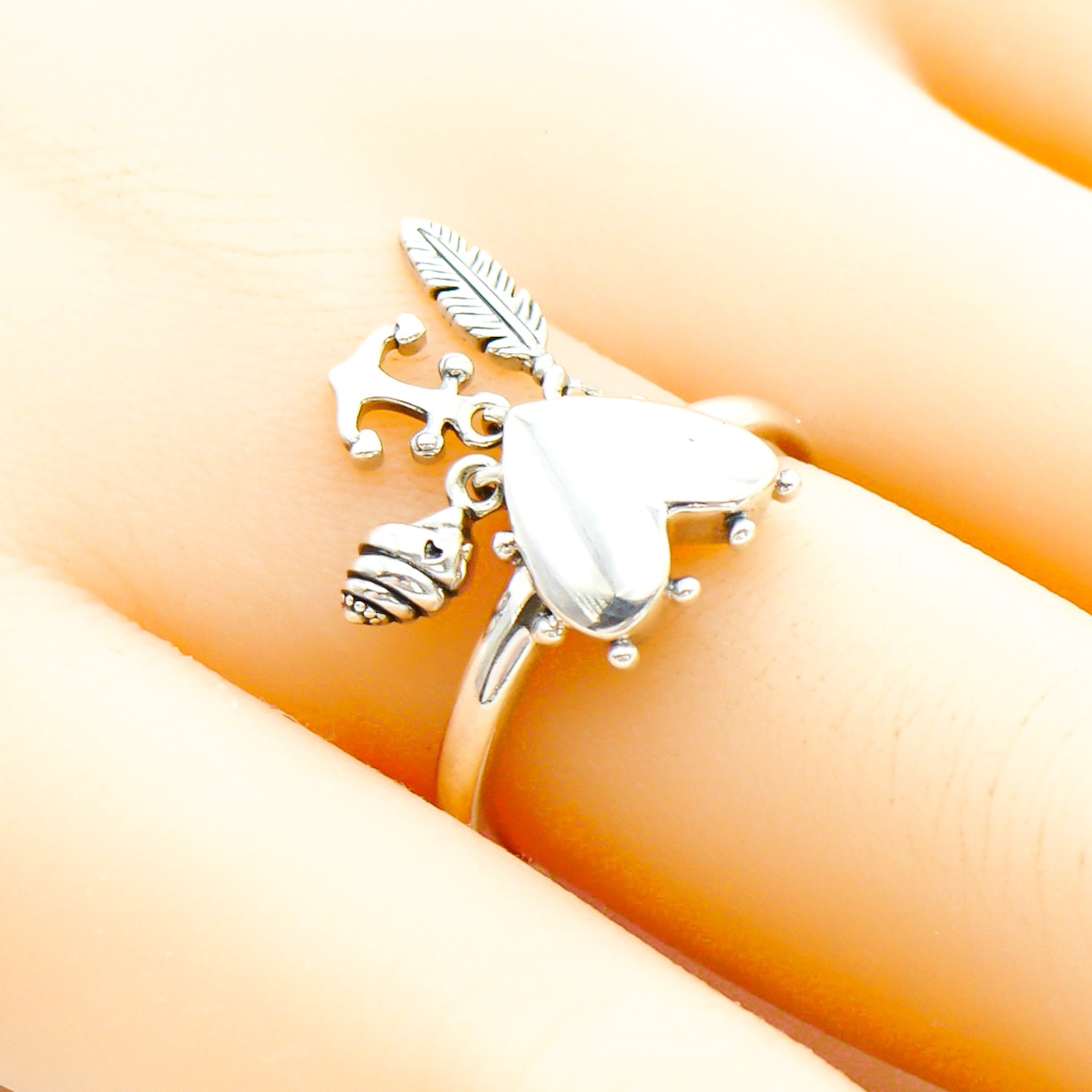 Spiritual symbols shop ring pandora