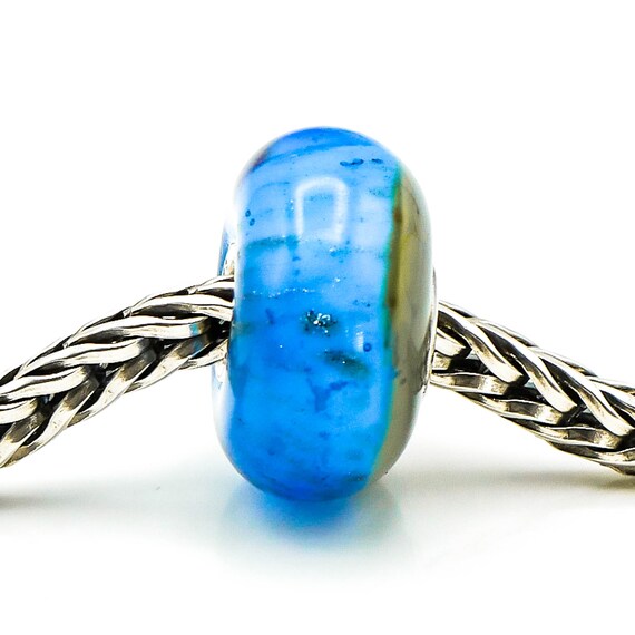 TROLLBEADS Beach Glass Bead Sterling Silver Core Charm Etsy Denmark