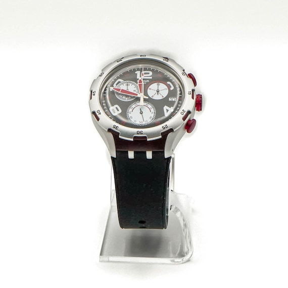 Swatch Red Wheel Irony Xlite Chrono Watch YYS4004 - Etsy
