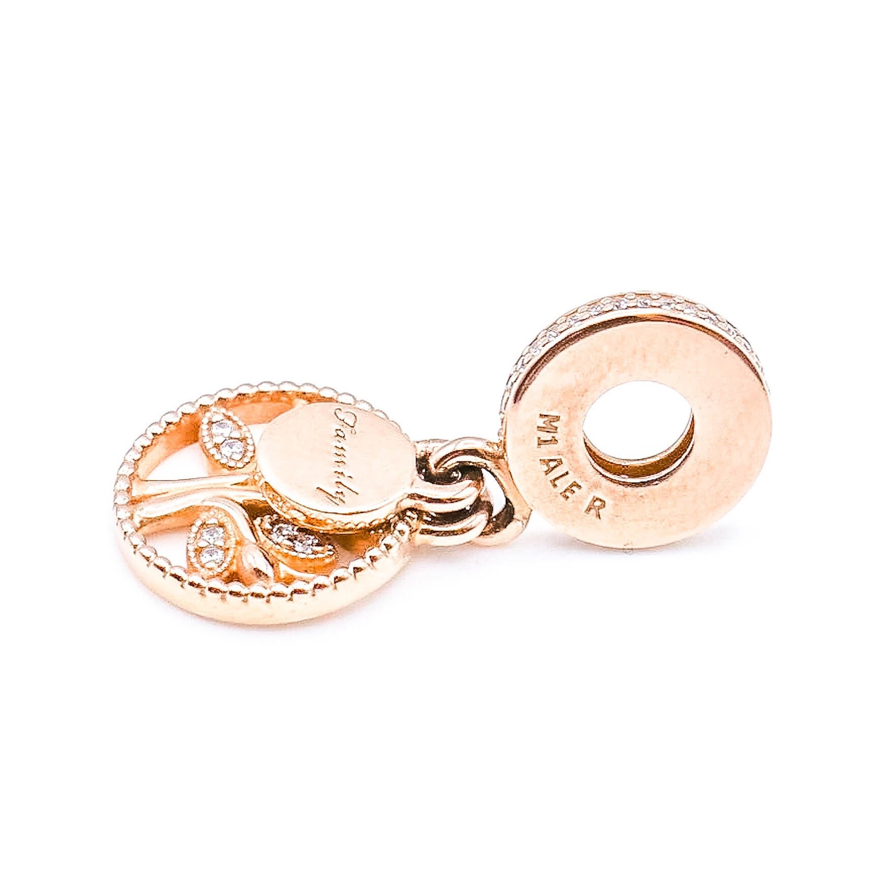 Pandora チャームセット ローズゴールド One of a Kind Rose Heart Charm Bracelet Set