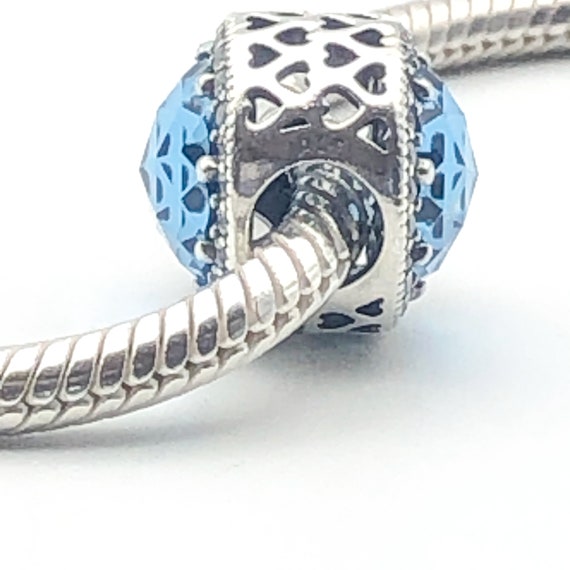 Buy PANDORA Radiant Hearts With Moonlight Blue Crystal Online in India Etsy