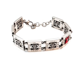 Vintage Brighton Your Heart Silver Tone Panel Bracelet Adj. 7 to 8.3 Inches
