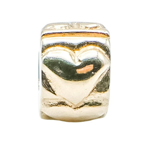 Pandora 14K Gold Yellow Heart Clip Charm - Etsy