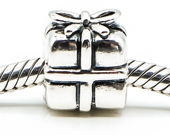 PANDORA vorhanden mit Schleife Sterling Silber Geschenk Anhänger
