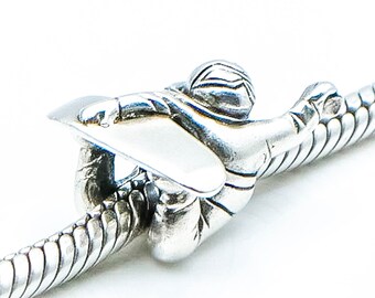 Authentic Sterling Silver Turtle Bead Charm - Unbranded (Fits Pandora Style Bracelets)
