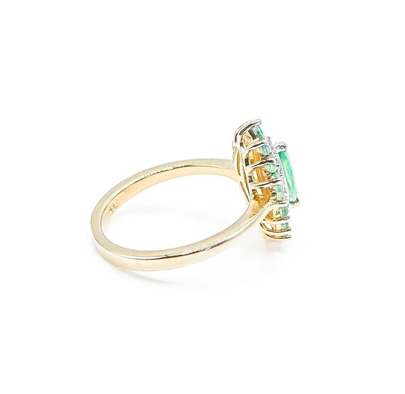 d'JOY Gold Plated Sterling Silver Emerald and Zir… - image 3