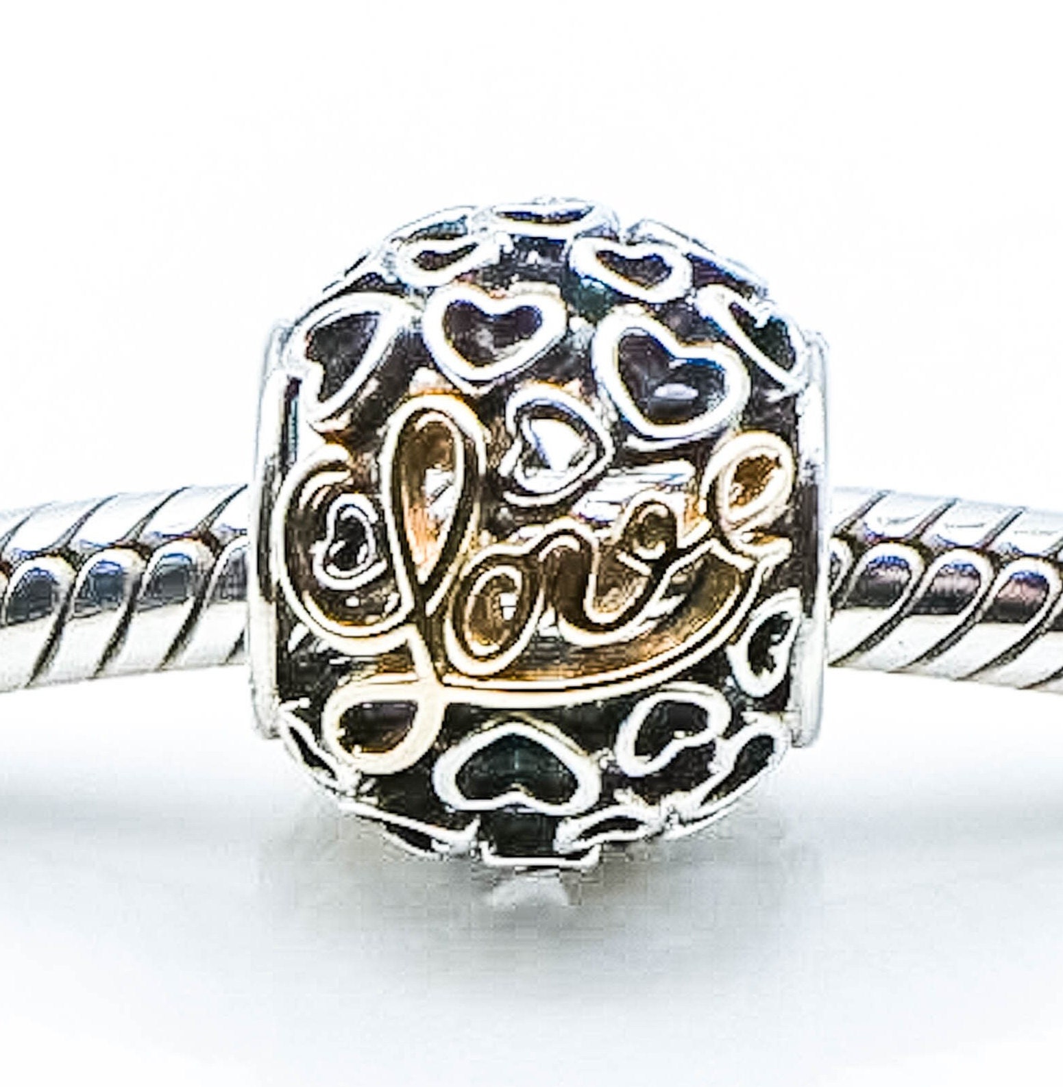 Love script charm pandora sale