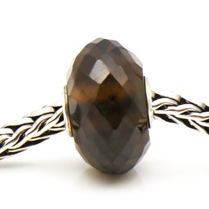 TROLLBEADS Smoky Quartz Bead Sterling Silver Charm