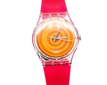 Vintage Transparent Neon Yellow Swatch GUARD TOO for 34mm  display picture 2