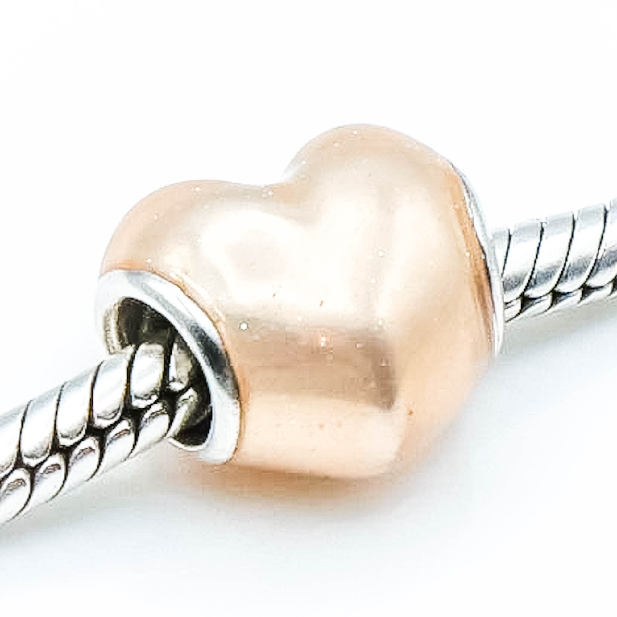 【HYERES LOR】23SS★ H Heart Silver (Y) Color Enamel NC Authentic Pndora Radiating Love Mum Heart Sterling Silver