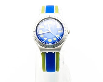 Swatch Blackino Irony Midi Chrono Watch (YMB4000) - Etsy display picture 1