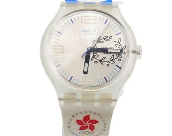 Reloj Swatch Gent XL Olympia Special NOC Hong Kong SUDK106Z Nuevo en caja