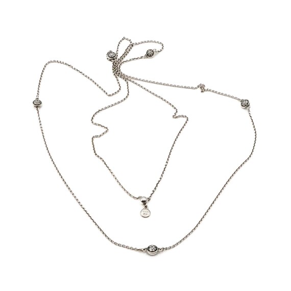 Pandora Dazzling Dainty Droplets Sterling Silver Necklace