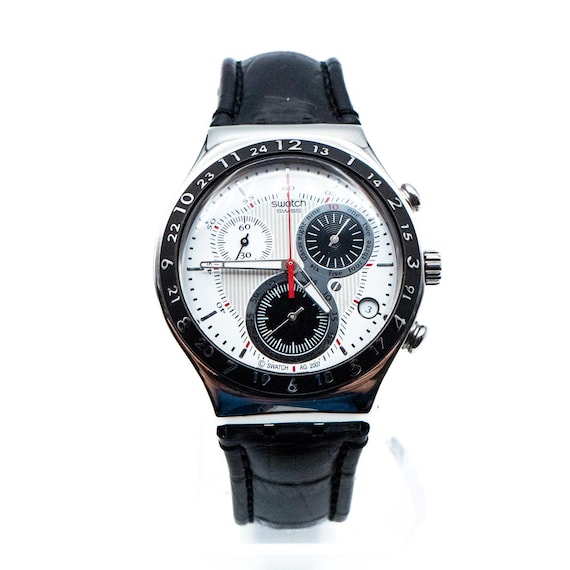 Swatch Rare Irony Chrono Crop up Watch Ycs508 - Etsy