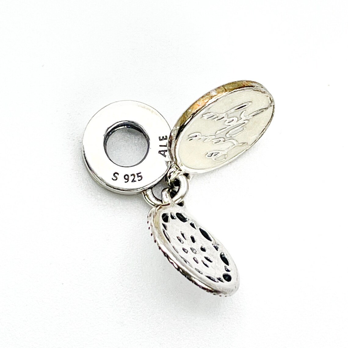 PANDORA Love Yoga Sterling Silber Anhänger mit weißer Emaille Etsy