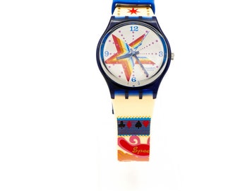 Swatch Irony Big Blue Effect Watch Ygn4002 - Etsy display picture 1
