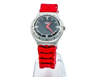 Swatch Blackino Irony Midi Chrono Watch (YMB4000) - Etsy display picture 2
