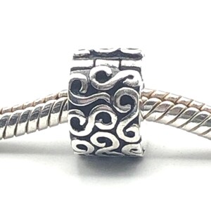 Charm clip PANDORA motif « S » en argent sterling