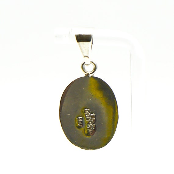 Sterling Silver Dichroic Glass Pendant Made in Me… - image 5