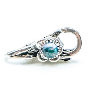 TROLLBEADS Dichroic Flower Sterling Silver Clasp
