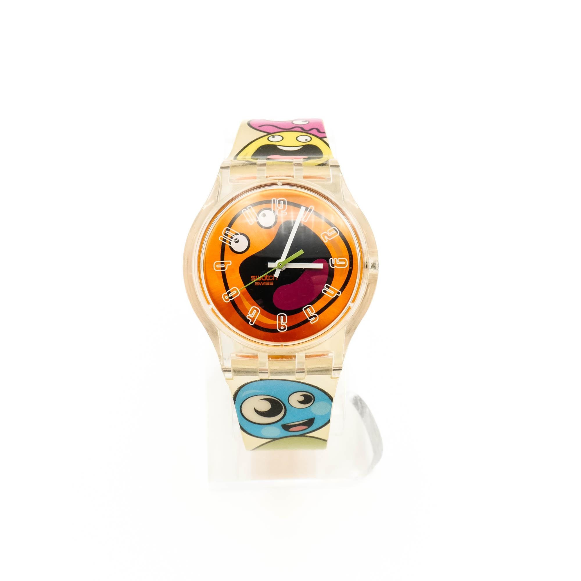 【Ezbuy】Swatch what ifグレー 時計 SUIK-001 Square watches in BIOCERAMIC | Swatch®