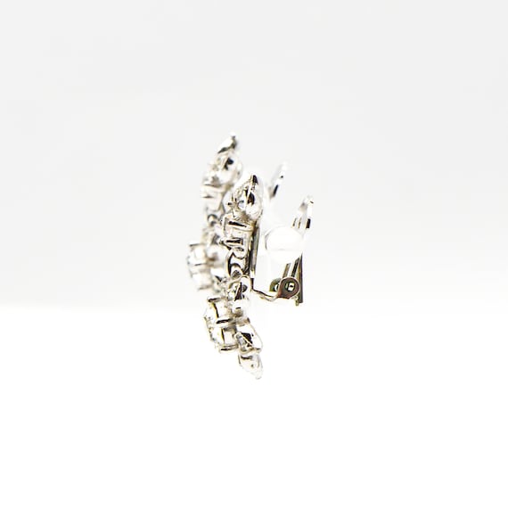 Vintage Signed Bogoff Clear Rhinestone Demi-Parur… - image 5