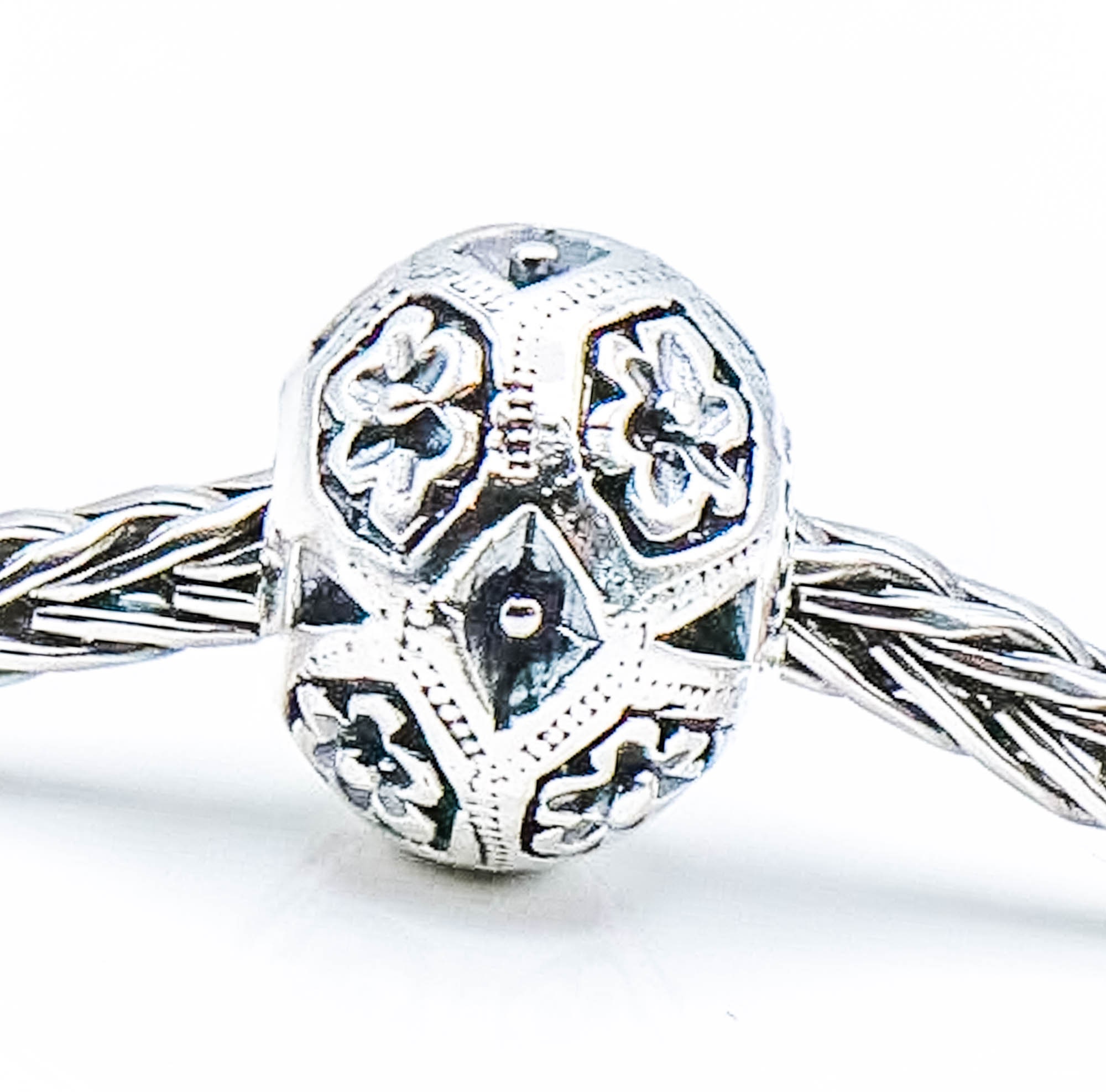 TROLLBEADS Zanzibar Bead Sterling Silver Charm - Etsy