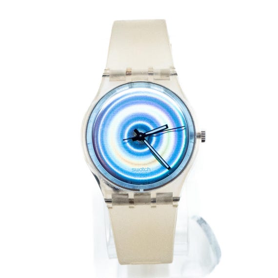 Swatch Herren 2002 Ice Fink Armbanduhr GK374